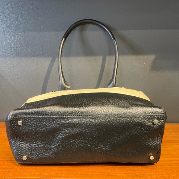 Kate Spade~Southport Avenue Alessa Satchel Leather
Handbag Dune/Black - Picture 10 of 10